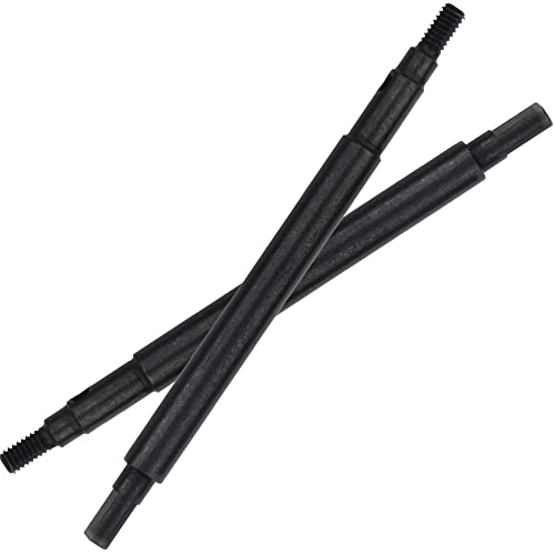 ShareGoo Steel Front Rear Axle Drive Shaft Axle Dogbone CVD Compatible with Traxxas 1/18 TRX4M RC Crawler Car Upgrade Parts (Black) - color: Black