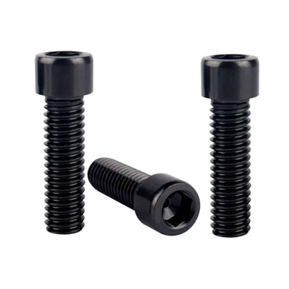 6Pcs Bike Screws M6x10 12 16 18 20 25 30 35mm Stainless Steel Socket Head Cap Allen Hex Bolt (Black, M6 x20mm) - color: Black, size: M6 x20mm