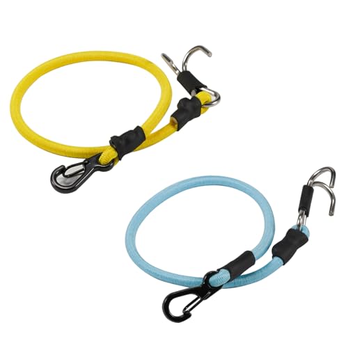 1/18 1/24 Scale Crawler Kinetic Winch Strap Tie Down Straps Rescue Trailer Hook for TRX4M Bronco SCX24 Power Wagon FCX24 K5 Enduro24 (Yellow&Light Blue) - color: Yellow&Light Blue