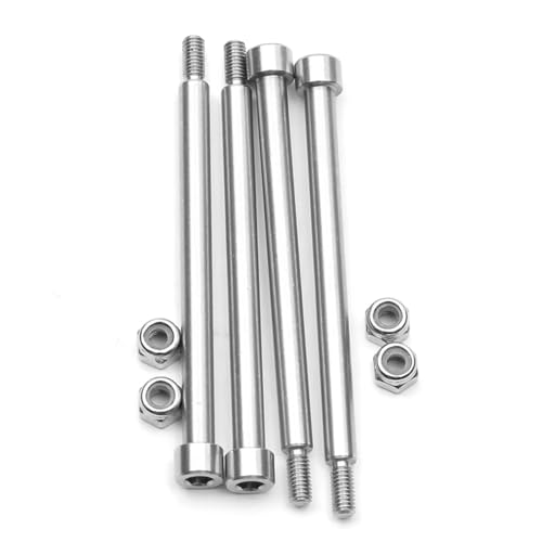 RC Car Upgrade Parts for Traxxas 1/5 rc Car Upgrades Parts Accessories 4Pcs Steel 4X56mm Threaded Hinge Pins A-arm M3 Nut 70510