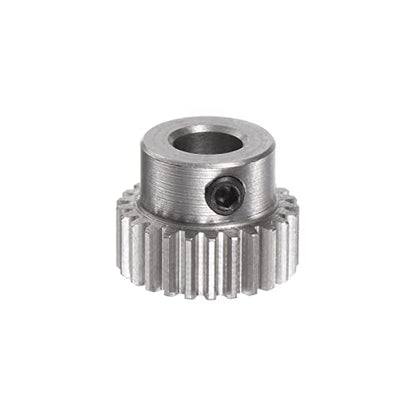 HARFINGTON Pinion Gear 5mm Bore 25T Mod 0.5 Stainless Steel Spur Diff Differential Motor Gear RC Car Replacement Parts - style: 25T
