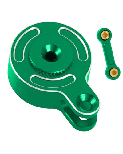 RC Aluminum Fixed Link Steering Servo Saver Upgrades Part for 1/8 Typhon 3S BLX 1/10 Big Rock Granite Senton 3S BLX Kraton Outcast 4S BLX,Green - color: Green - (Upgrades Part)
