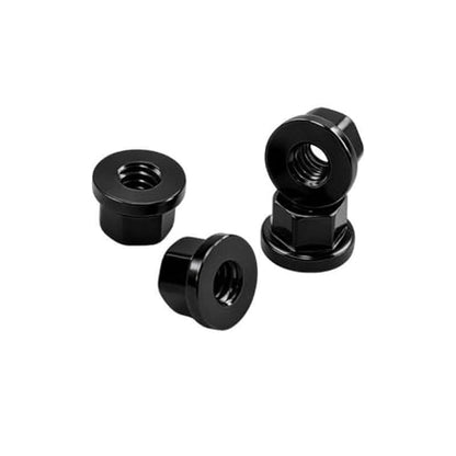 4PCS Aluminum Alloy Wheel Rim M2 Nuts RC Upgrade Parts for AXIAL 1/30 SCX30 Ford Bronco Jeep K10 RC Climbing Car (Black) - color: Black