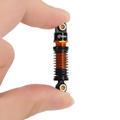 INJORA 45mm Aluminum Threaded Oil Shock Absorbers for 1/24 FMS FCX24 (Gold) - color: Gold