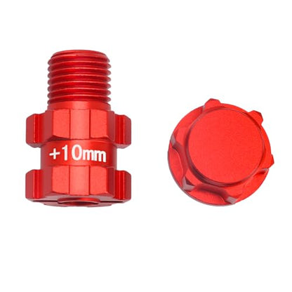 Rc Wheel Hex 10mm Extended Hub Drive 14mm to 17mm for Arrma 1/10 3S Senton/Granite/Vorteks/Infraction/Big Rock/Vendetta - color: Red