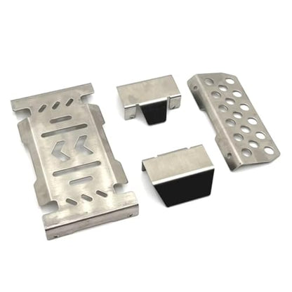 Compatible with YIKONG YK4106 YK4107 1/10 RC Car Upgrade Parts Metal Steel for Chassis Guard Protection Protector Skid Plate RC Accessories