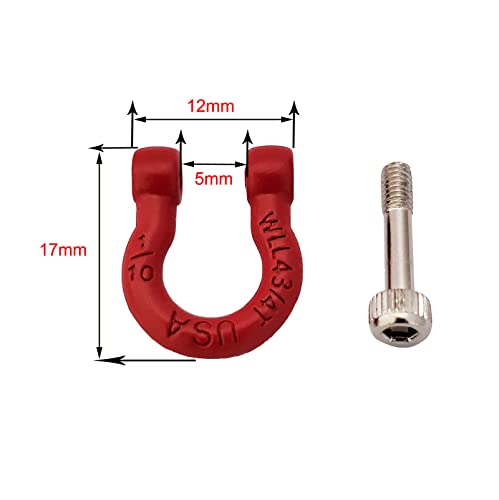 RC Trailer Chain Hook Rope Tow Shackles for 1/10 RC Crawler TRX4 Axial SCX10 Wraith RC Decor Parts