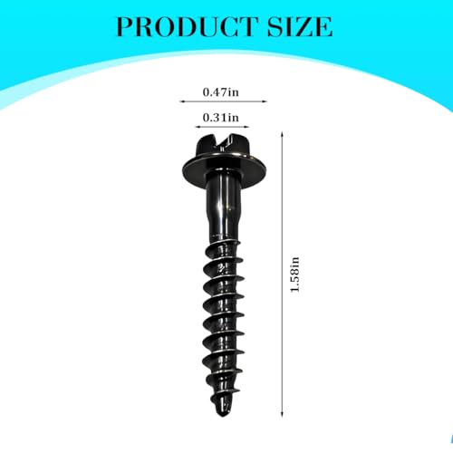 Zpana 5PCS Car Air Box Screws, Carbon Steel Vehicle Air Filter Housing Fastener Bolt, Automotive Filter Cleaner Cover Retainer Screws Replacement, Compatible with Pacifica Patriot Journey