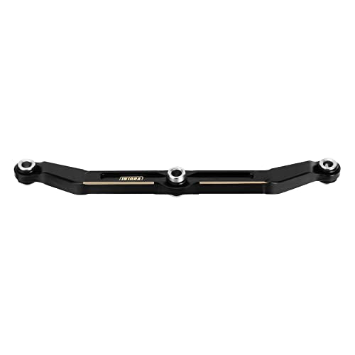 INJORA Black Brass Steering Link for 1/18 RC Crawler TRX4M Upgrade, 12g - color: Black
