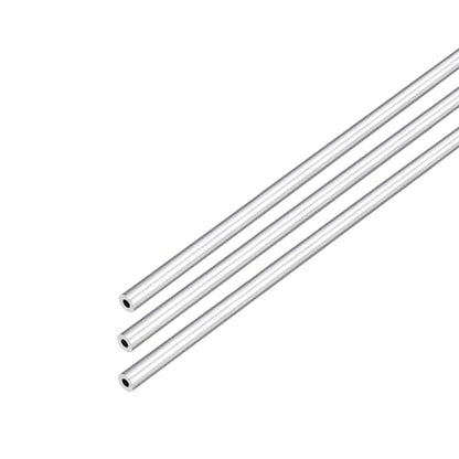 DMiotech 3Pack (4mm OD x 2mm ID) 6063 Aluminum Round Tube 300mm Length Industry Metal Tubing for Machinery Frame Construction DIY Projects - size: 4mm x 2mm x 300mm