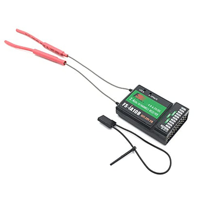 DTXMX Flysky FS-iA10B Receiver 10CH for RC Transmitter FS-i6X FS-i6 i6S | 10 Channels 2.4GHz AFHDS 2A with PPM/iBUS/PWM Output