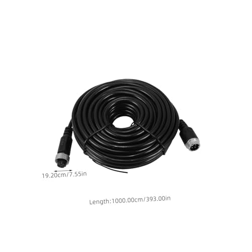 Abaodam Backup Camera Extension Cable Pin Rear View Camera Cord for Easy Setup and High Definition Video Transmission Flexible Wiring for Dash Cam and Car Supplies