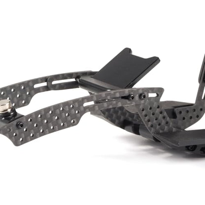 1/24 LCG Chassis Kit, SCX24 Carbon Fiber Chassis Custom Builds, Performance Comp Rigs with High Clearance Adjustable Wheelbase for 1/24 RC Crawler SCX24 FCX24