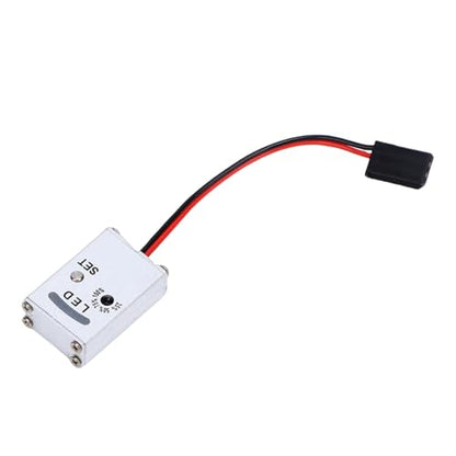RC 3 Axis Gyro, Stability Control Gyro Module with Adjustable Sensitivity for RC Drift Rally Trucks, Compatible with 3 Wire Servo and Aluminum Housing