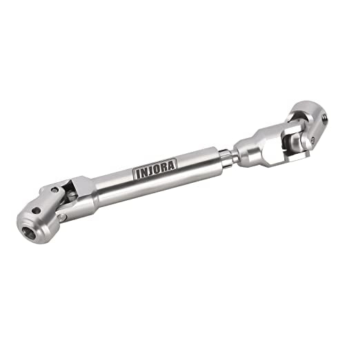 INJORA Stainless Steel Heavy-Duty Drive shafts for 1/10 RC (104-139mm) - size: 104-139mm