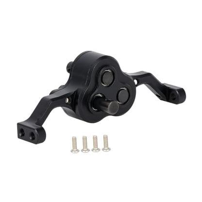 harayaa Model Car Transfer Case RC Rock Aluminum Alloy Car Gearbox Chassis Assembly Adjustable Carrier Bearing Metal Lightweight Crawler Replacement Suitable, Black - color: Black