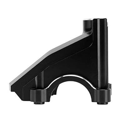 TUORE Front Rear Differential Cover, 2pcs Replacement Light Weight High Strength Aluminum Alloy RC Car Gearbox Housing for RC Car (Black)