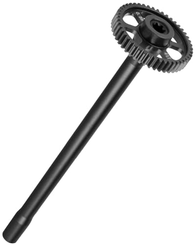 RC 45T Spur Gear Slipper Clutch/Center Slider Driveshaft Upgrades Part for 1/16 Mini Maxx 4WD RTR Brushless Monster Truck (#107154-1),#45 Steel Transmission Gears Spur Gear,Black - color: Black-(upgrades Part）