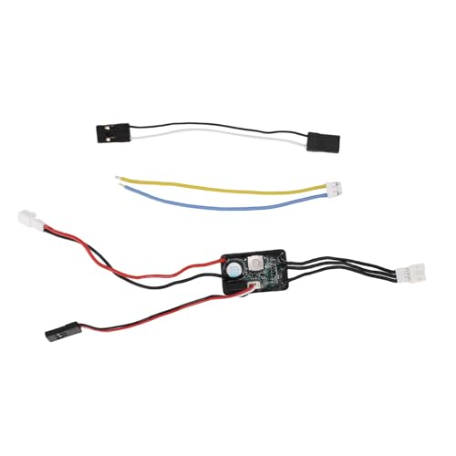 Brushless ESC, IP67 Rainproof Advanced Heat Dissipation, RC Electronic Speed Controller 25A 2-3S LiPo for 1/24 1/18 1/16 Scale Crawlers Motors