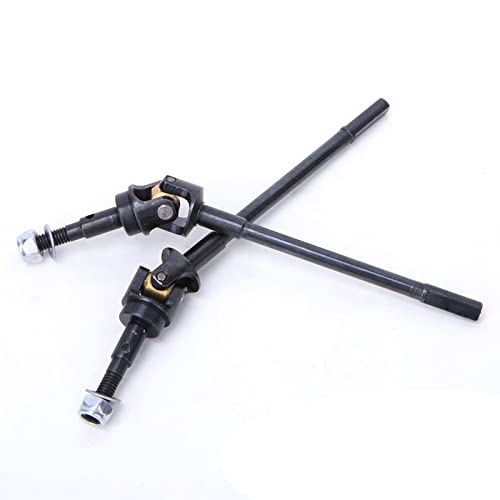 RC Front Steel Drive Shaft, CVD Drive Axles Compatible with SCX10 II 90046 90047 1/10 RC Car Model