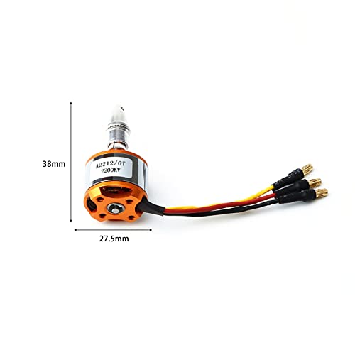 GoolRC 2212 1400KV Brushless Motor 30A ESC with T Plug 3.5mm Banana Connectors for RC Plane Helicopter Electronic Speed Controller - size: 1400kv with esc