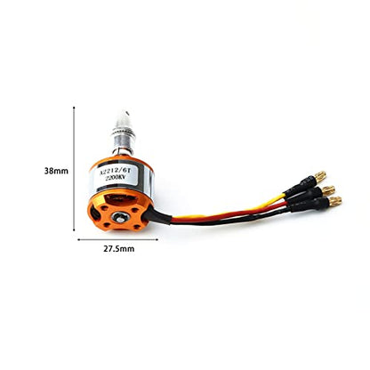 GoolRC 2212 1400KV Brushless Motor 30A ESC with T Plug 3.5mm Banana Connectors for RC Plane Helicopter Electronic Speed Controller - size: 1400kv with esc