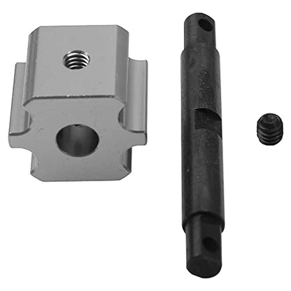Aluminum RC Differential Locker Spool 4x4 Diff Locker Mounts Compatible with 1/10 Traxxas Slash 4X4 Rustler 4X4 Stampede 4X4 Hoss VXL 4X4 RC Car (Titanium) - color: Titanium
