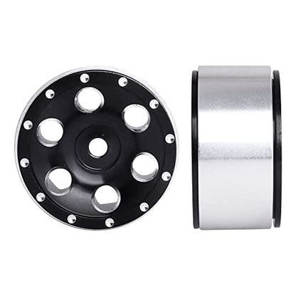 1.0 Beadlock Wheels 1" Micro Wheel Rims for All 1/24 Scale Axial SCX24 RC Crawler Car Upgrades Accessories