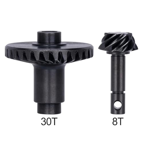 RC Models Parts For SCX10 II AR44 AR45 For Capra F9 1/10 RC Axles 30/8T CNC Heavy Duty Overdrive Bevel Hardened Steel Gear Set Crawler