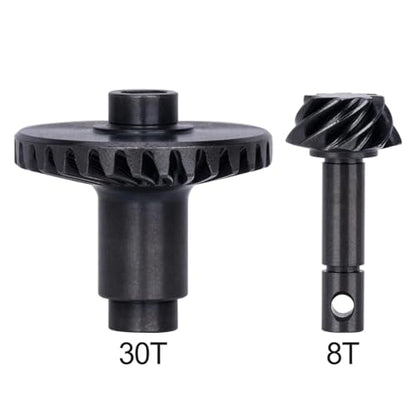 RC Models Parts For SCX10 II AR44 AR45 For Capra F9 1/10 RC Axles 30/8T CNC Heavy Duty Overdrive Bevel Hardened Steel Gear Set Crawler