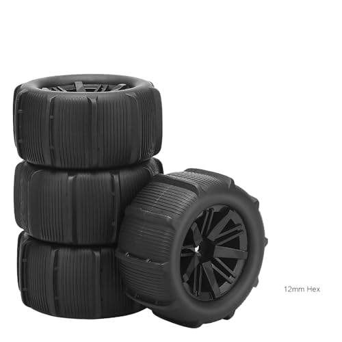 1/16 Scale RC Paddle Tires with 12mm Hex Hub - Universal Off-Road Beach Sand Tires Compatible with MJX H16/ H16BM/ H16GT, HBX 16889/16890/ 16890A, SCY,WLTOYS 144001/144002/ 124016 etc