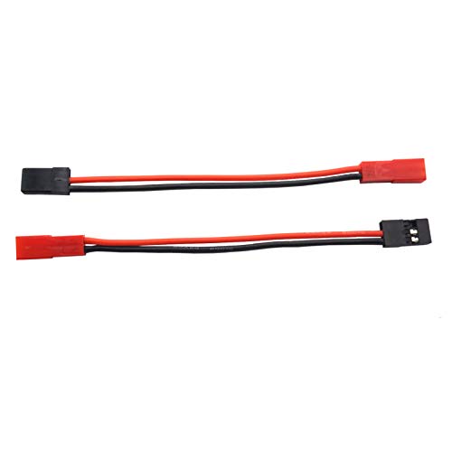 10Pack ShareGoo 10CM 20AWG JST Female Plug to JR Male Servo Receiver Connector Adapter Cable for RC Car FPV Boat Lipo Battery RC Car Led Lights Cooling Fans