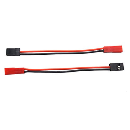 10Pack ShareGoo 10CM 20AWG JST Female Plug to JR Male Servo Receiver Connector Adapter Cable for RC Car FPV Boat Lipo Battery RC Car Led Lights Cooling Fans