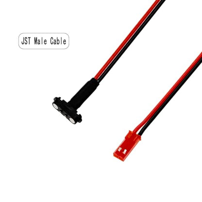 3Pairs RC Models JST Extension Cable Magnetic Snap-on for RC Cars, Planes, Drones, and Other DIY Models (JST Extension Cable)