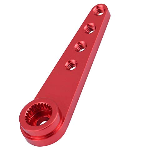2Pack ShareGoo 25T Metal Servo Horn Extension Long RC Steering Arm Compatible with Futaba Savox Power HD HSP Himoto MG995 MG996 Servos Motor,L37mm