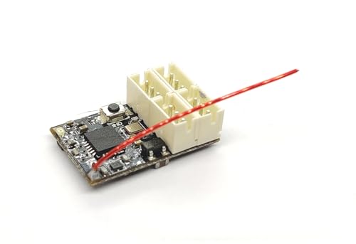 2.4GHz AFHDS3 Micro 4CH Receiver, 19x12mm Compact, Failsafe, Wide 3.5-12V, Compatible with NB4 DM Racing RC Car Parts