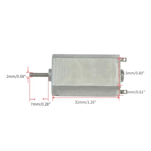 Carbon Brush DC Motor 12V 4500RPM 24V 9300RPM Mini 180 Motor for Electric Shaver Razor Hobby Toy Model - size: 180 DC Motor 12-24V 4500-9300RPM Length 7mm