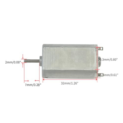 Carbon Brush DC Motor 12V 4500RPM 24V 9300RPM Mini 180 Motor for Electric Shaver Razor Hobby Toy Model - size: 180 DC Motor 12-24V 4500-9300RPM Length 7mm