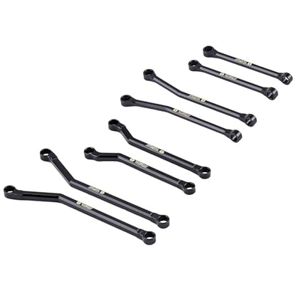 Brass High Clearance Chassis Links Set for Axial SCX30 1/30 RC Crawler Car Upgrades,Black Coating - style: Brass