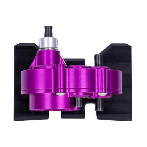 Aluminum Lightweight Gearbox OD-3 Overdrive Transmission for 1/10 RC Crawler Car Axial SCX10 II VS4-10 LCG Chassis Straight Axle (Purple) - color: Purple