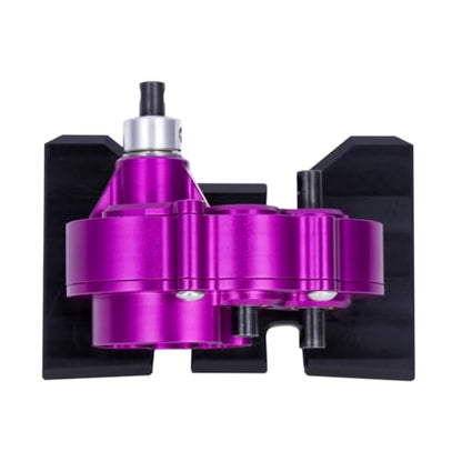 Aluminum Lightweight Gearbox OD-3 Overdrive Transmission for 1/10 RC Crawler Car Axial SCX10 II VS4-10 LCG Chassis Straight Axle (Purple) - color: Purple