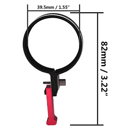 RC Transmitter Steering Wheel Trigger One-Handed Control Adapter Compatible with Flysky gt5 Traxxas TQI Dumborc Remote Controller Transmitter 1.55"-1.65" Steering Wheel (Red) - color: Red