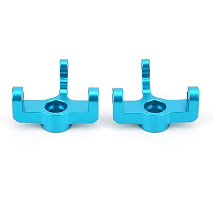 Keenso so RC Car Hub Carrier, Aluminum Alloy Steering Hub Carrier Knuckle LeftRight Upgrade Parts Fits for WLtoys 114 144001 RC Car (1251BBlue)