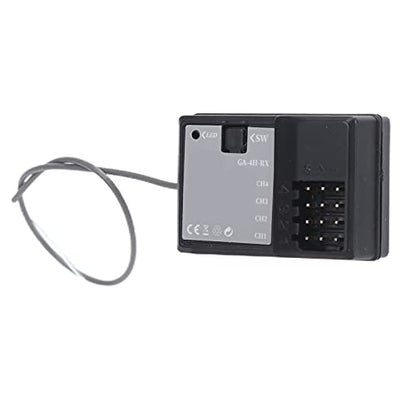 RC Receiver Waterproof 2.4G Frequency 3.3-6V, Remote Control Car Receiver, Fast Response 2ms with Strong Anti - Blocking Ability, Compatible with RC Cars Boats Tanks for PK TG3 F