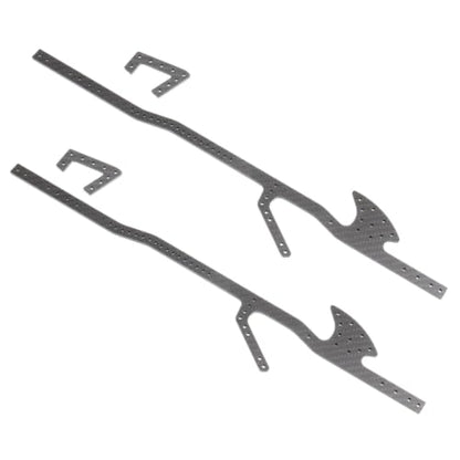 Lcg Carbon Fiber Frame Rail LCG Chassis Kit with Ultralight Portal Transmission Skid Plate for 1/10 RC Crawler for Capra SCX10 - color: Zf-carbon Rails