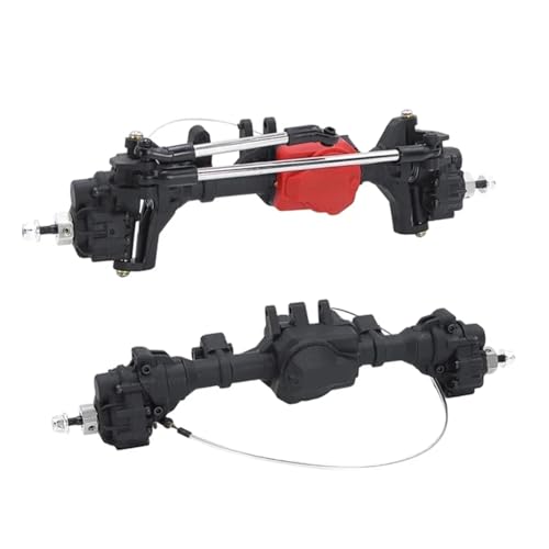 RC Crawler Front Middle Rear Axle Portal Axles with T-Lock Differential for TRAX-XAS 1/10 TRX4 TRX6 6WD RC Car 1/10 Upgrade Part(F R Axle) - color: F R Axle