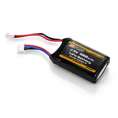 FMS 1/18 Battery RC Car Parts RC Crawler RC Trucks Parts :Lipo Battery 2S 7.4V 900mAh for FCX18 Land Cruiser 80, FCX18 K10, FCX18 LC80 Brushless