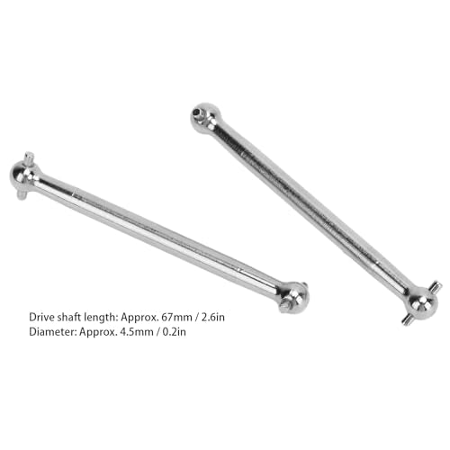 RC Drive Shaft Precise Control Low Noise Powerful Iron Dogbone Parts for 124008 124010 Remote Control Car 2pcs