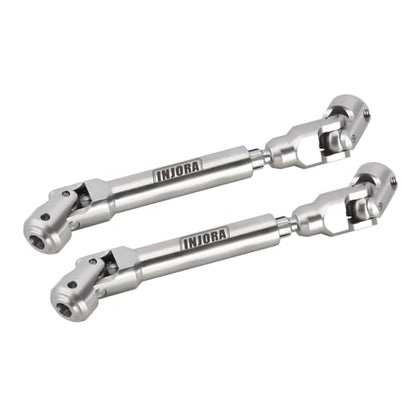 INJORA Stainless Steel Drive Shafts for FMS FCX10 K5 Upgrade 1/10 RC Crawler, 104-139mm