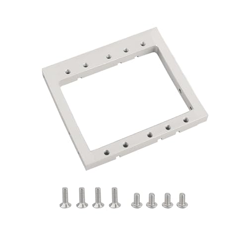 LCG Winch Dual Servo Mounts Bracket for 1/10 RC Rigs Crawler Capra SCX10 II Axle Comp TGH Rails LCG Chassis Kit Upgrade Part (Silver) - color: Silver
